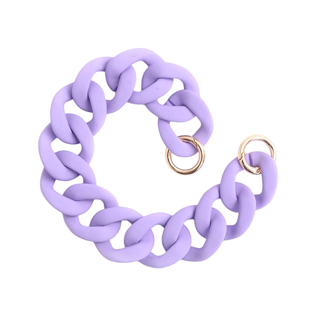 Chaîne de sac à main en acrylique Sangle de chaîne plate Sangles de sac à main en acrylique Remplacement à la mode Poignées de sac à main pour l'artisanat DIY