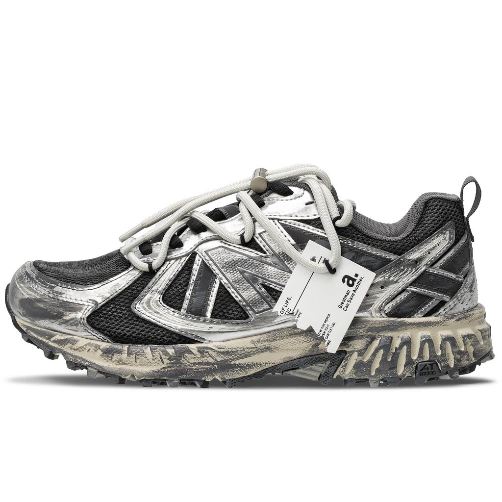 New Balance NB 410 Párnázott Csúszásgátló Kopásálló Alacsony Szárú Futócipő Uniszex Ezüst Fekete Szürke MT410KR5(Team62-)