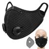 Maschera per Bocca da Adulto con Doppie Valvole Filtro a Carbone Attivo Maschera di Sicurezza Regolabile Maschera con Valvola di Respirazione Riutilizzabile per Corsa Ciclismo Campeggio Viaggio in