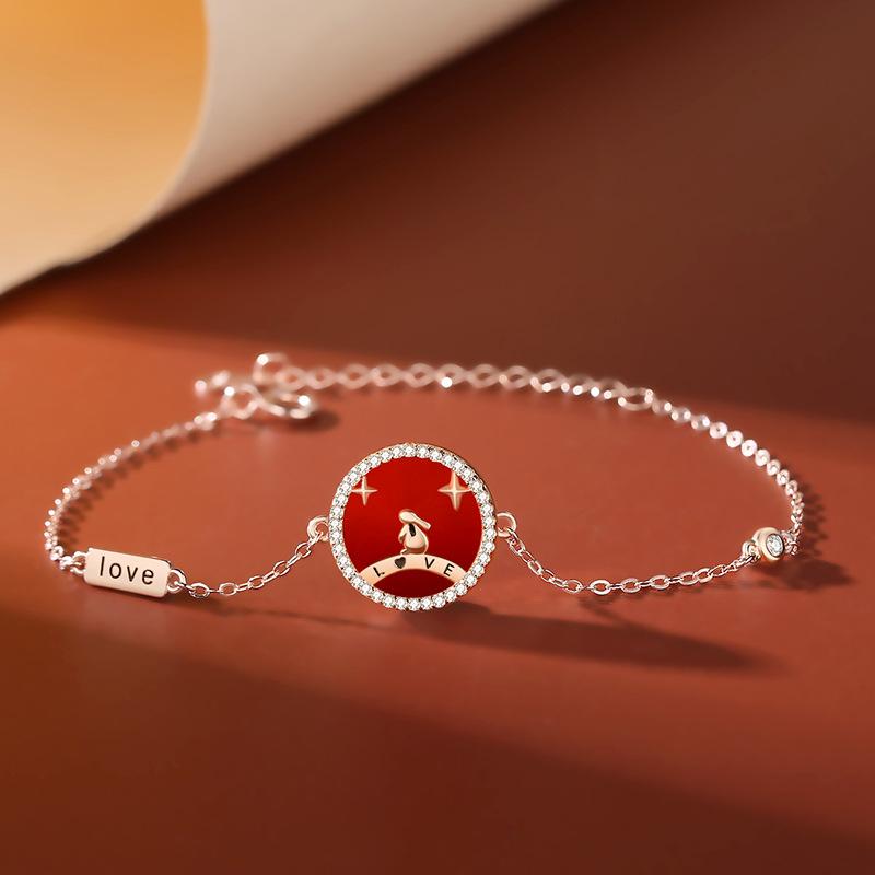 

Браслет из стерлингового серебра 925 пробы, ювелирные изделия, геометрические бусины, браслеты-цепочки, модный тонкий свадебный подарок для подруги, женщин розового золота