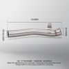 For Kawasaki Ninja ZX10R ZX10RR 2011-2015 ZX-10R ZX-10RR Escape Motorcycle Exhaust System Middie Link Pipe Muffler 51MM Slip-On