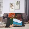 P-Pumuckl Flannel Blanket Winter Chocolate Soft Durable Bedding Throws for Children Couch Bed Fluffy Bedspread Sofa Bed Cover