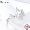 Bamoer Authentic 925 Sterling Silver Luminous Star & Spring Flower Adjustable Finger Rings Jewelry