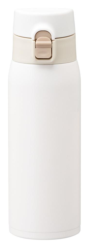 Atlas ARW-500IV Vacuum Insulated Water Bottle, 480ml Capacity, Ultra-Lightweight, One-Touch Design, Japan's Lightest, Ivory, for Hot Water and Cold