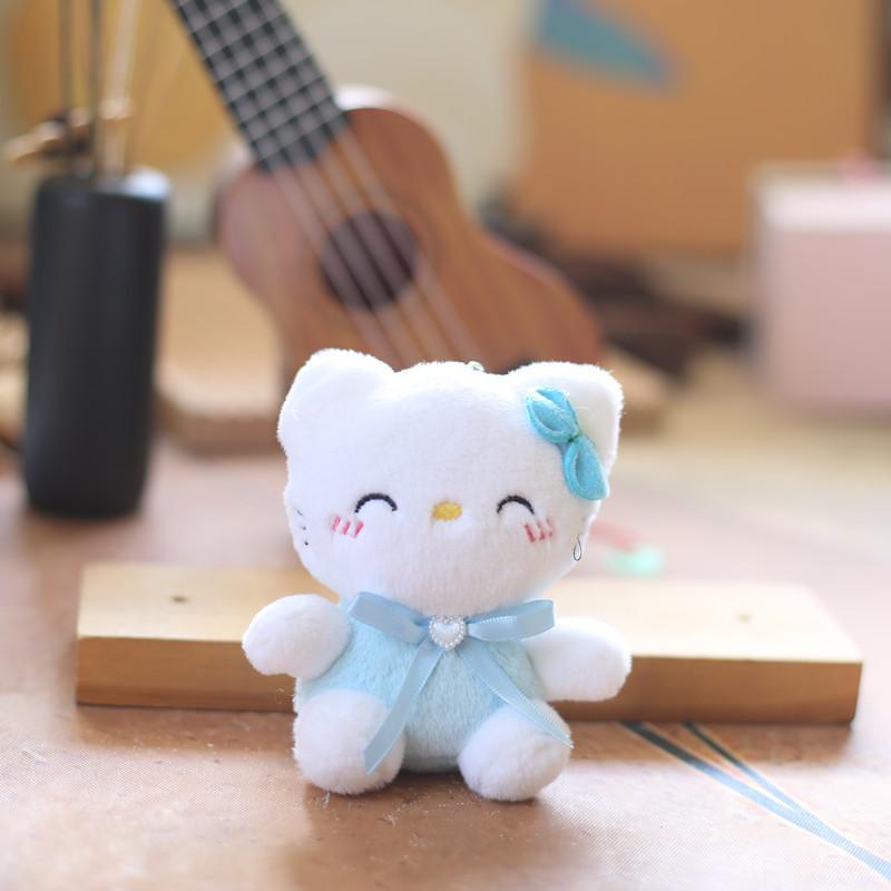 Plush Soft Short Cat Doll Stuffed Animal Keychain Gift Girls For