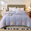 Vintage Floral Duvet Cover Boho Garden Style Comforter Cover with Zipper Queen Bedding for All Season Soft Breathable Easy Care