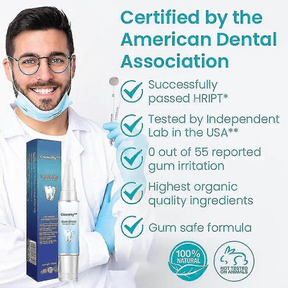 Conjunto de 3 Géis para Reparo da Gengiva - Regeneração Gengival, fortalece a Gengiva, reduz Inflamações, Clareamento, Proteção contra Recessão