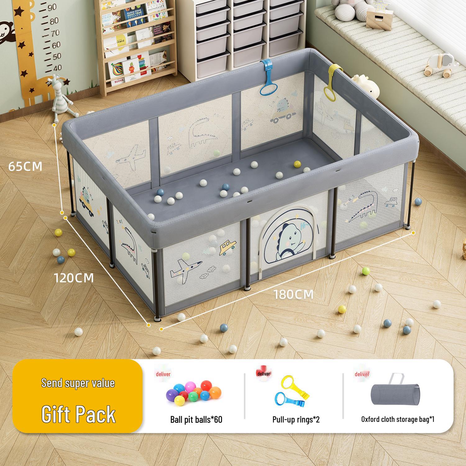Foldable Baby Playpen with Crawling Mat