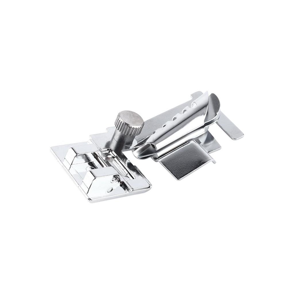 Sewing Machine Presser Foot Adjustable Bias Binder Foot Binding Sewing Foot for Low Shank Snap-on Feet Sewing Machines