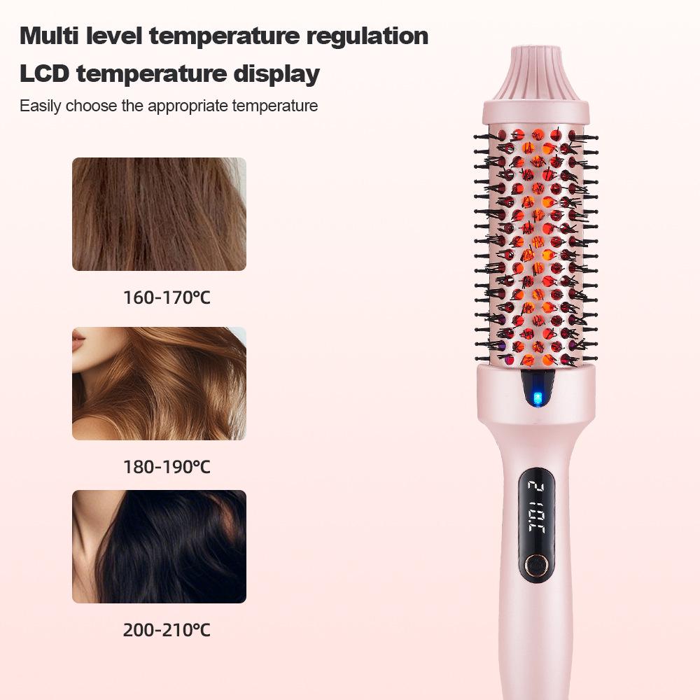 Infrared Hair Straightening & Curling Comb with Auto Power-Off for Short Hair