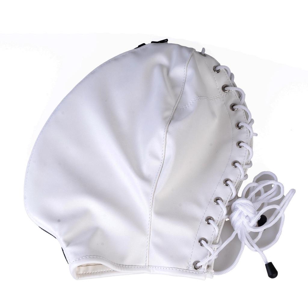 Lace Eye-Exposed PU Training Mask: Soft, Fully Wrapped Leather Restraint