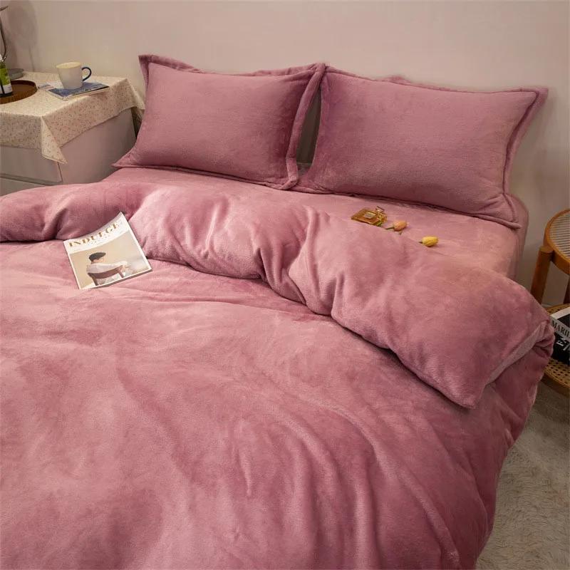1pcs Duvet Cover Winter Warm Double Twin Queen King Quilt Cover Blanket Flannel Comforter Case Flannel Duvet Covers Bedding