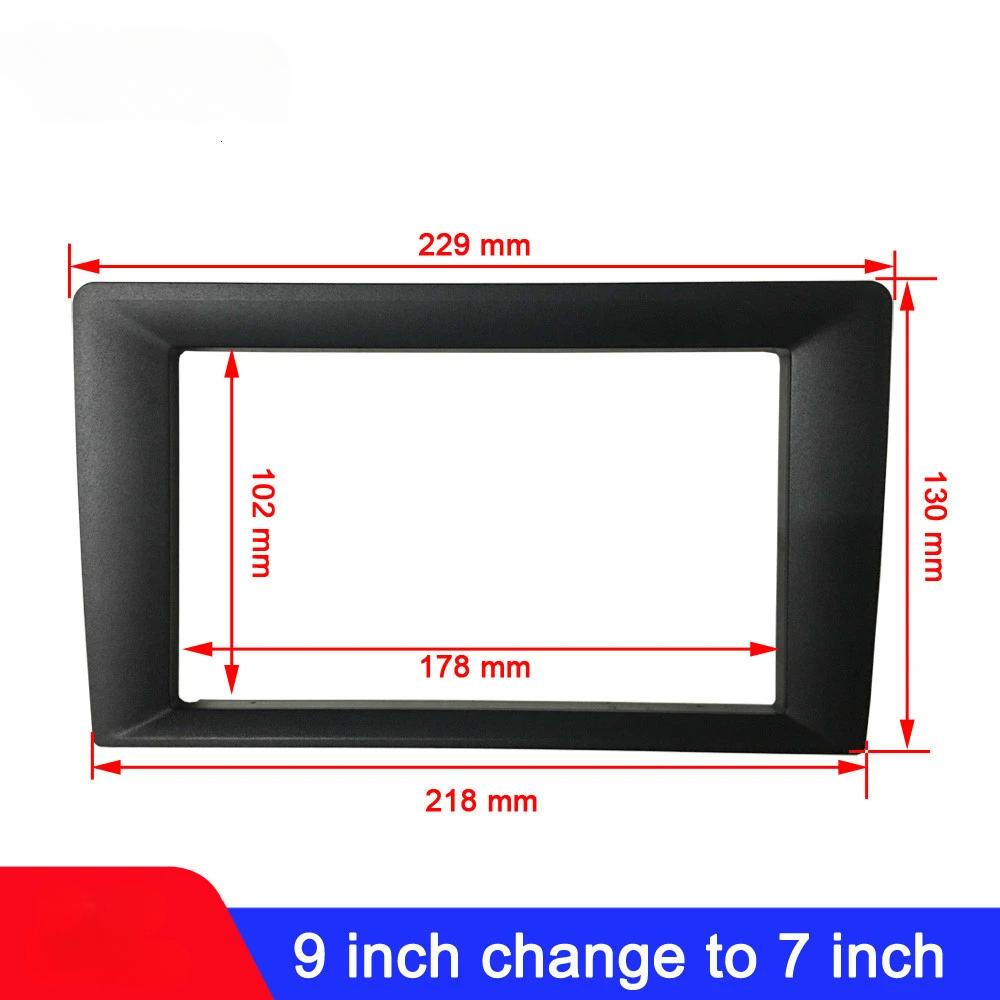 Vehicle Radio Fascia 9/10 Inch Frame Switch To 7 Inch 2 Din Car Radio Fascia Auto Audio Dash Kit Installation Frame Trim Bezel