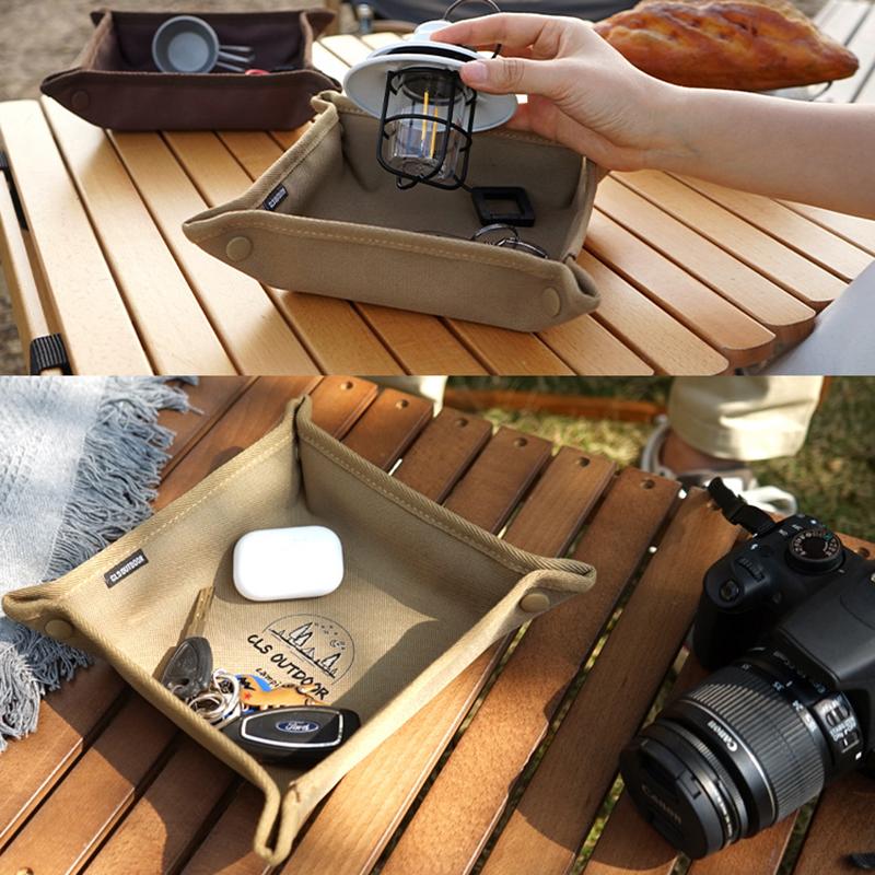 Nordic Style Storage Tray Desktop Organizer For Key Jewelry Cosmetic Storage Box Folding Organizer Home Decor Camping Gadget