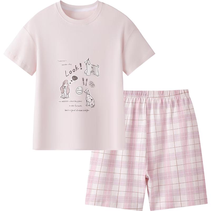 YEEHOO Girls 100% Cotton Summer Pajama Set XL