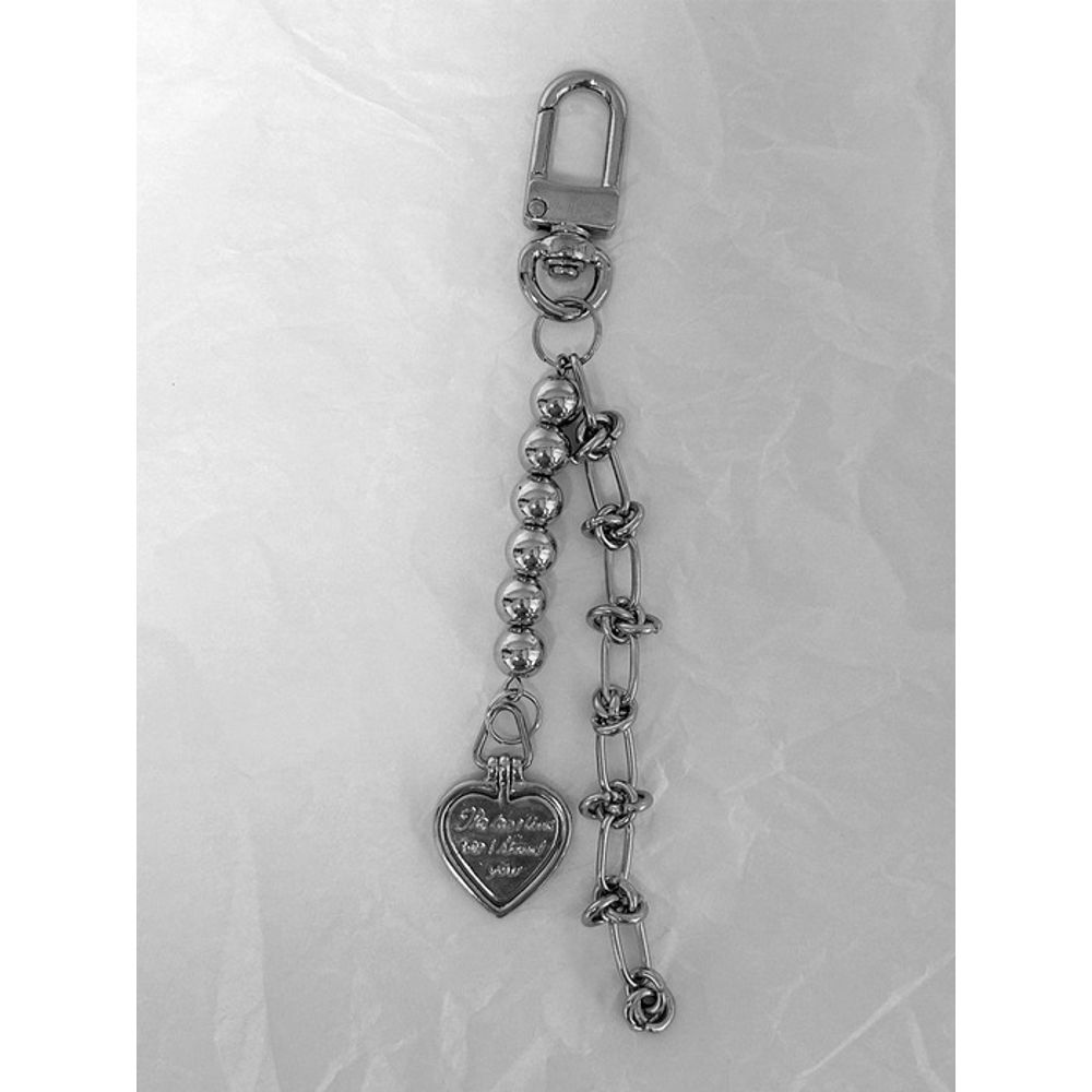

PinOf Heart keyring Silver