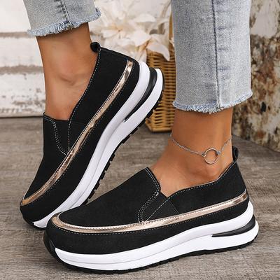 Modne Damskie Sportowe Sneakersy Casual Wygodne Wsuwane Gruba Podeszwa Buty do Chodzenia Kobieta Lekkie Antypoślizgowe Buty do Biegania na Platformie