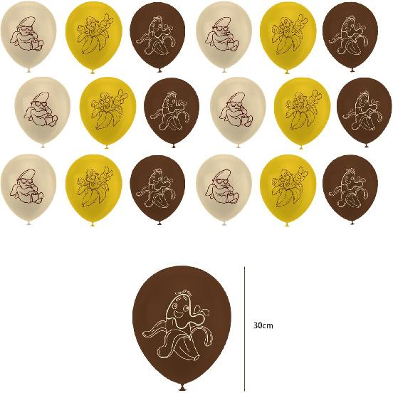 Banana Birthday Decorations Fruit Banana Party Decorations Includes Banana Happy Birthday Banner Cake Topper Cupcake Toppers Balloons for Banana