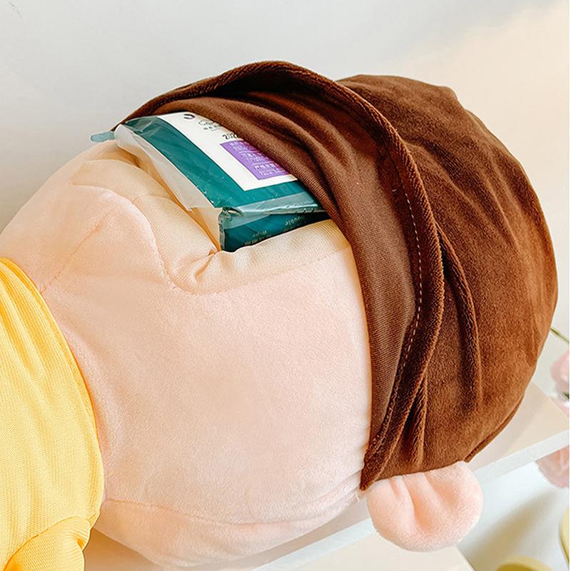 Cute Anime Doll Tissue Box Funny Sense Of Design Creative Keychain Couple Bag Pendant Ornament Girls Lovely Gift