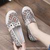 Bestickte Leinen-Slipper Atmungsaktive Freizeitschuhe für Damen