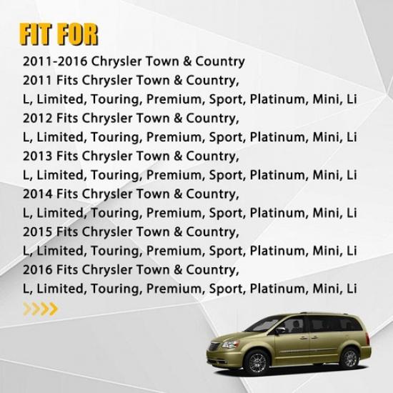 Driver Side Bottom Seat Cover Tan Leather For 2011-2016 Chrysler Town & Country