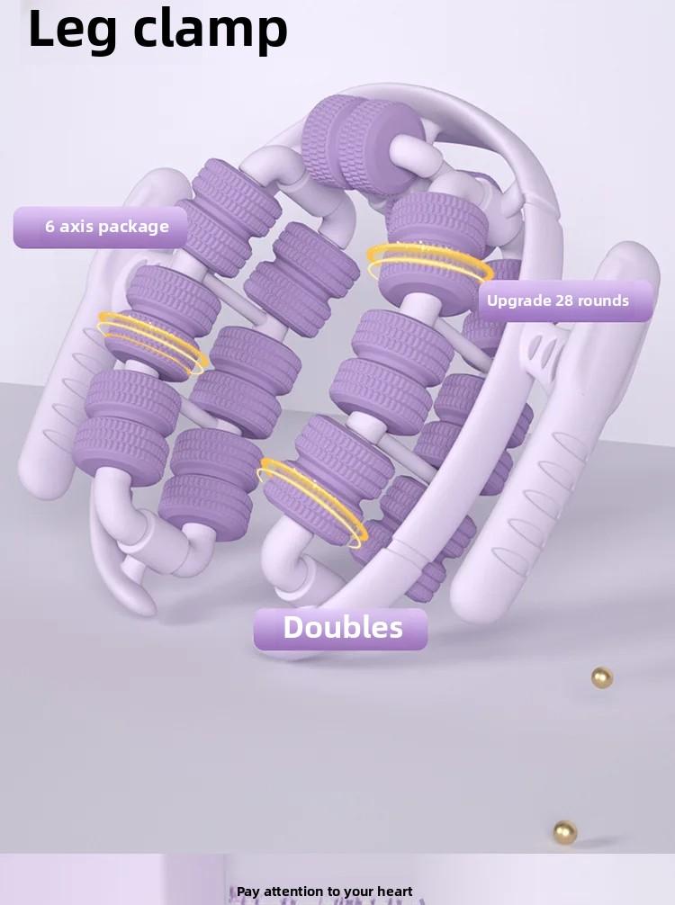 28 Wheel Annular Leg Clamp Massager Relax Massager Anti-cellulite Massager Body Slimming Roller Massage for Body