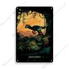 Classic Movie Poster Jurassic Park Metal Sign Retro Poster Vintage Metal Plaque Rusty Metal Sign Club Bar Cafe Industrial Decor