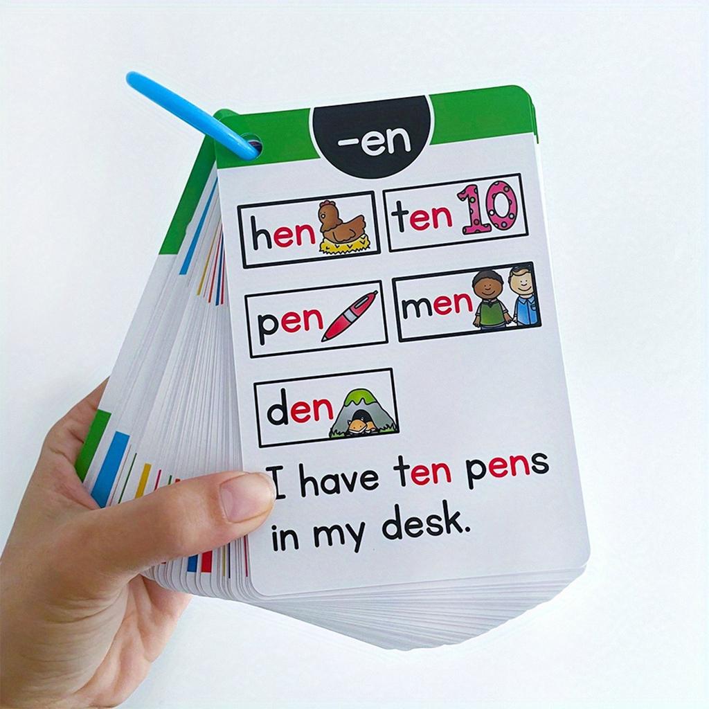 English Phonics Pronunciation Practice Flashcards Word Memory Cards