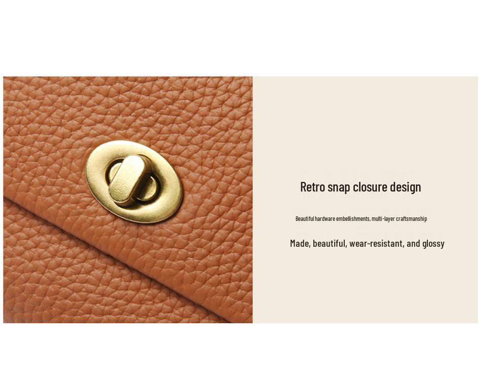 2024 Koreanischer Stil Echtes Leder Multifunktionale Geldbörse: Kompaktes Retro Kartenetui & Münzfach