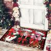 Spoof Santa Claus Gnome Doormat Rectangle Rugs Creative Welcome Mat  Balcony