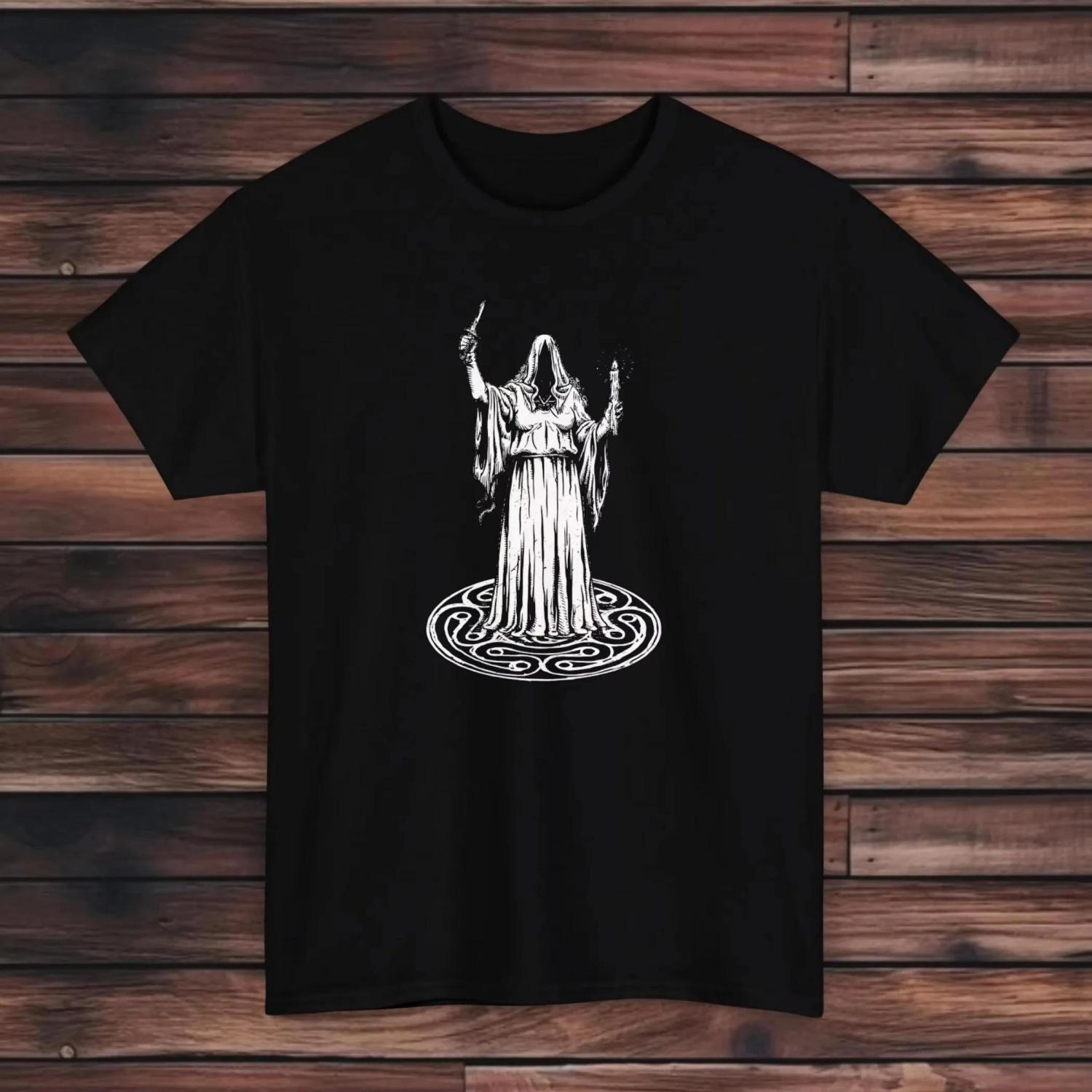

2025 Hekate Priest T-Shirt Witchcraft T-Shirt Strophalos T-Shirt Occult T-Shirt Witchy T-Shirt Witchcore T-Shirt Men New Tee XXXXXL чорний
