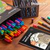Shuttle Art Brush Pen Watercolor Brush Set with 1 Coloring Twin Markers for Art Comes with a (96 Colors) Book. Water-resistant, Quick-drying,