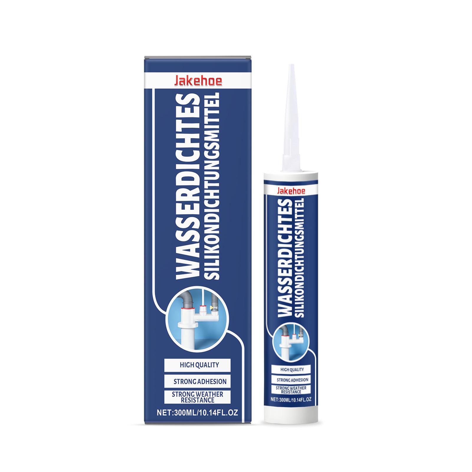 JAKEHOE Fast-Drying Waterproof Silicone Adhesive for Wood, Metal, Ceramic & Plastic