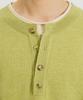 SLOWACID Layered Henley Neck Knit [Pair Green]