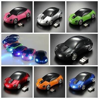 Araba Şeklinde Kablosuz 1800DPI Optik Frekans Pilli Mouse Fareler Laptop USB 2.4G