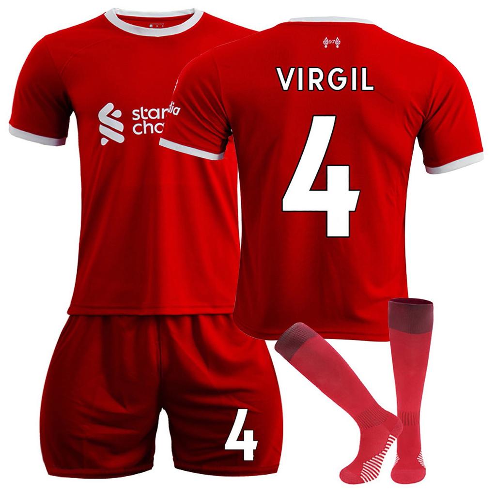 2324 Liverpool-Home Jerseys Children's Football Training Suit Set