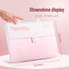 13-Layer Accordion Student Bag, Document Holder with Handle, Large Capacity File Folder, Subject Classification.