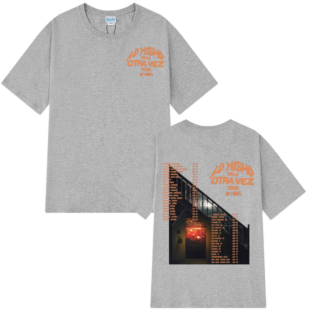 2025 Léto Mora Lo Mismo Dela Otra Vez Tour Merch Gotické Pánské Dámské Hip Hop 100% Čistá Bavlna Tričko Oversized Harajuku Tričko
