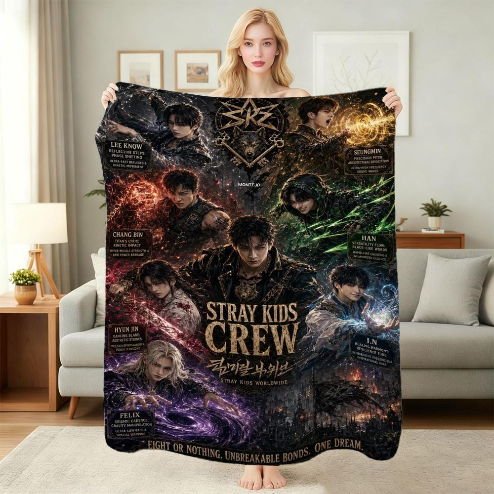 Harry Potter'S Magical World Pattern Theme Flannel Blanket Allseason Fleece Blanket For Bedroom Sofa Bed Home Decor Christmas Gift