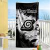 Naruto Character Personalized Text Beach Towel Soft Durable Quick-Dry Suitable for Swimming Gym Camping Yoga Vacation