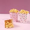 10 Pcs Bow Paper Popcorn Boxes With Bow Pattern Pop Favors Box Baby Shower Party Treat Favors Table Supplies Wedding Decoration