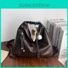 Pu Tote Bag For Women Large Capacity Fashion Street Style Daily Use