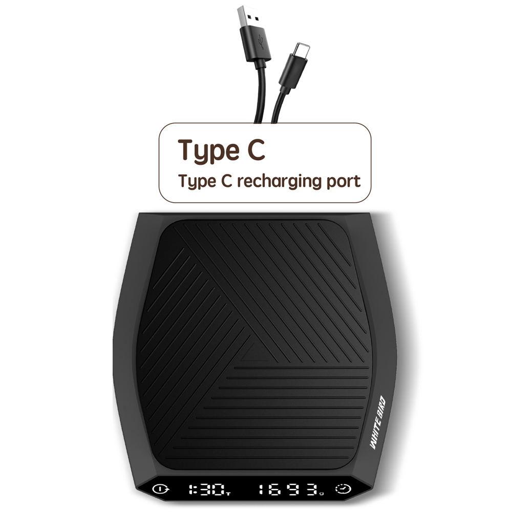 High Precision Coffee Scale Electronic Hand Drip Coffee Scale LCD Display Food Kitchen Scale Balance Digital Scale With Timer