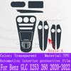 For Mercedes-Benz Classe GLC W205 X253  Car Interior Center Console Transparent TPU Protective Film Anti-scratch Repair Film