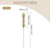 uxcell Tube Bottle Cleaning Brush, Wire Pipe Cleaner, Bore Brush Cleaning Brush with Stainless Steel Handle for Tube Bottles, 30mm, Brown, 8-Pack