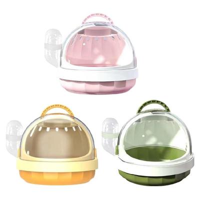 Practical Pet Travel Carrier Ventilable Hamster Carry Box Outdoor Transport Cage