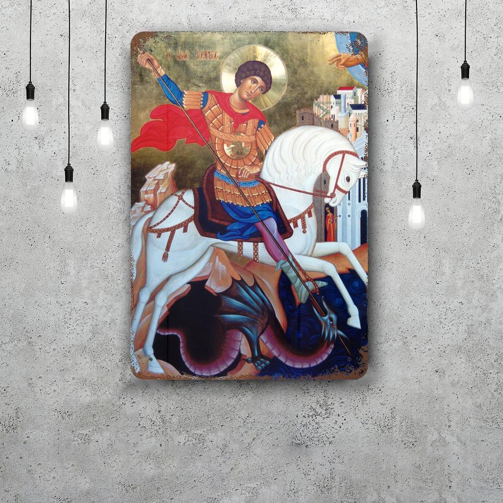 Saint George Funny Bar Metal Sign Retro Plaque Vintage Sign Alcohol Drinker Pub Club Man Cave Kitchen Wall Decoration
