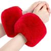 Plush Faux Fur Wrist Cuffs for Winter & Halloween Costumes