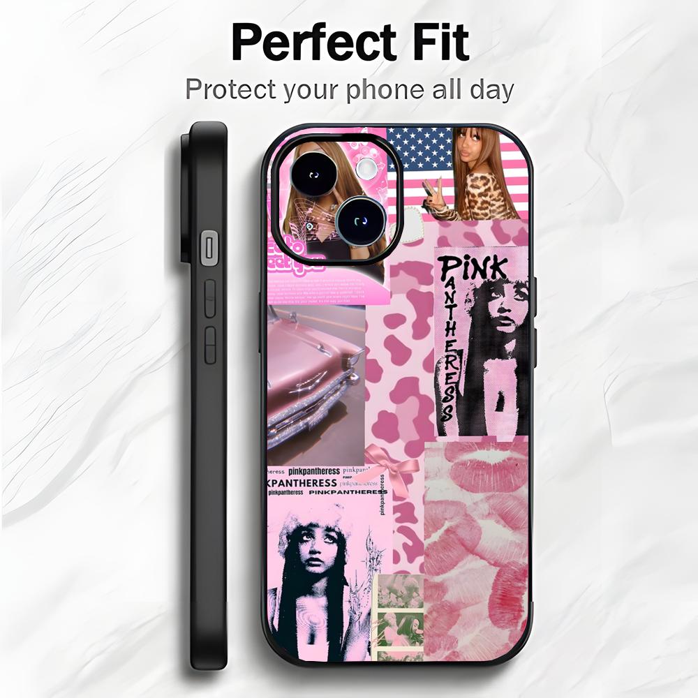 Cool Pop British Singer P-Pink Pantheress Phone Case Phone Case Soft Packaging Lightweight For iPhone17 16 15 14 13ProMax