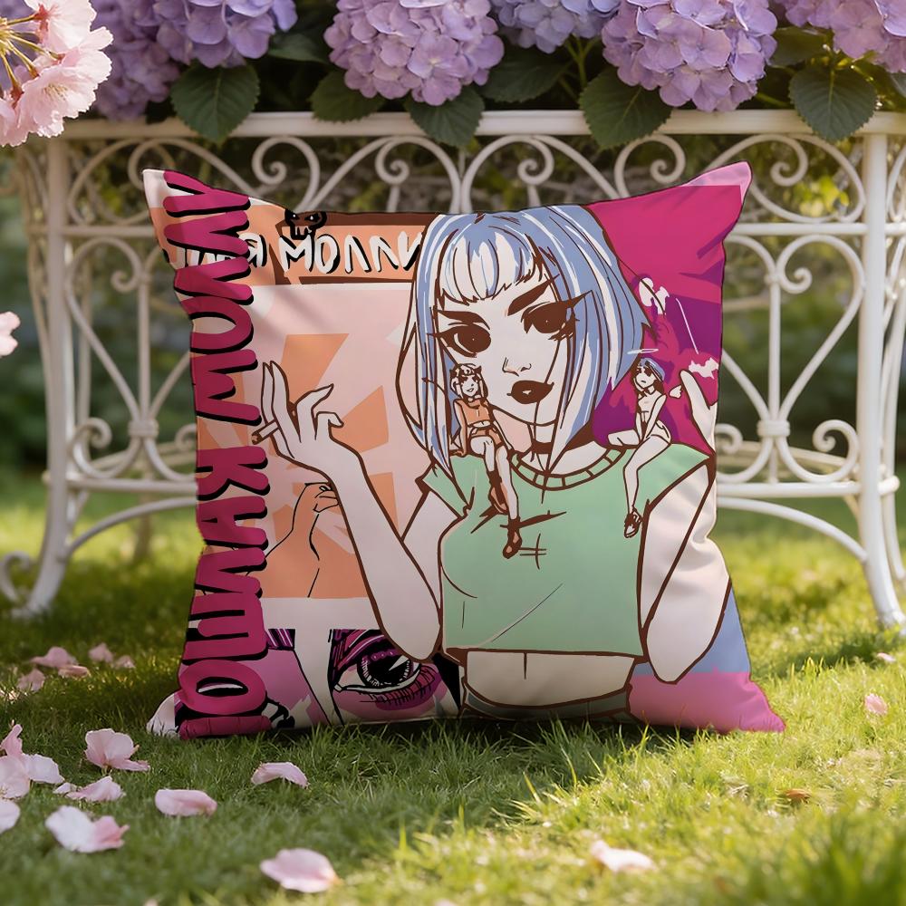 P-Poshlaya M-Molly Band Music Cushion Cover Home & Car Dual-Scene Pillow Cover: Reversible for Premium Comfort